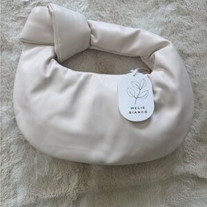 Melie Bianco Alexandra Cream Vegan Hobo Bag